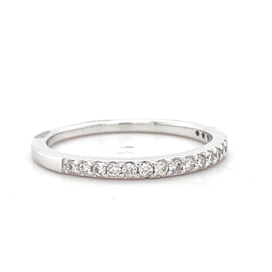 Pave Diamond Eternity Band, 14k Solid Gold, Natural Diamonds, Stackable Minimalistic Ring, Everyday Jewelry, Ready To Ship