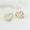 Load image into Gallery viewer, Kids Heart Diamond Stud Earrings, 14k Solid Gold, Natural Diamonds, Kids Jewelry, Gift for toddlers/girls/kids
