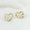 Load image into Gallery viewer, Kids Heart Diamond Stud Earrings, 14k Solid Gold, Natural Diamonds, Kids Jewelry, Gift for toddlers/girls/kids
