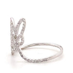 Load image into Gallery viewer, Double Butterfly Natural Diamond Minimalist Ring: 14k Solid Gold Animal Everyday Jewellery, Certified Jewelry, Ready To Ship
