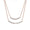 Load image into Gallery viewer, Double Arc Layered Diamond Necklace, Dual Tone Necklace in 14k Solid Gold, Natural Diamonds, Ready To Ship, Women&#39;s Day Gift
