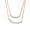 Load image into Gallery viewer, Double Arc Layered Diamond Necklace, Dual Tone Necklace in 14k Solid Gold, Natural Diamonds, Ready To Ship, Women&#39;s Day Gift

