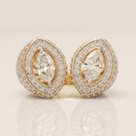 Load image into Gallery viewer, Marquise Halo Diamond Ring, 14k Solid Gold Ring, Natural Diamonds, Eye Cluster Band, Cocktail Statement Band, Ready To Ship, IGI Certified
