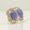 Load image into Gallery viewer, Tanzanite Cushion Halo Diamond Earrings, 14K Solid Gold, Natural Diamonds, Floral Gemstone Statement Studs, Ready To Ship, HRD Certified
