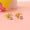 Load image into Gallery viewer, Kids Bow Diamond Stud Earrings, 14k Solid Gold, Natural Diamonds, Illusion Set Studs, Gift for toddlers/girls, Ready To Ship, HRD Certified
