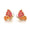 Load image into Gallery viewer, Kids Enameled Butterfly Diamond Stud Earrings, 14k Solid Gold, Natural Diamonds, Insect jewelry, Gift for toddlers/girls/kids, Ready To Ship
