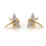 Load image into Gallery viewer, Kids Dragonfly Diamond Stud Earrings, 14k Solid Gold, Natural Diamonds, Insect Jewelry, Gift for toddlers/girls/kids, Ready To Ship
