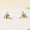 Load image into Gallery viewer, Kids Dragonfly Diamond Stud Earrings, 14k Solid Gold, Natural Diamonds, Insect Jewelry, Gift for toddlers/girls/kids, Ready To Ship
