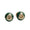 Load image into Gallery viewer, Kids Enameled Diamond Stud Earrings, 14k Solid Gold, Natural Diamonds, Everyday Enamel Studs, Gift for toddlers/girls/kids, Ready To Ship
