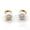 Load image into Gallery viewer, Kids Enameled Diamond Stud Earrings, 14k Solid Gold, Natural Diamonds, Everyday Jewelry, Gift for girls, Ready To Ship, HRD Certified
