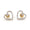 Load image into Gallery viewer, Kids Heart Design Diamond Stud Earrings, 14k Solid Gold, Natural Diamonds, Gift for toddlers/kids/girls, Ready To Ship, HRD Certified
