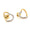 Load image into Gallery viewer, Kids Hollow Heart Diamond Stud Earrings, 14k Solid Gold, Natural Diamonds, Gift for toddlers, girls and kids, Ready To Ship
