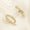 Load image into Gallery viewer, Kids Heart Diamond Hoops, 14k Solid Gold, Natural Diamonds, Two Toned Earrings, Minimalist Everyday Jewelry, Gift for Girls, Ready To Ship
