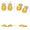 Load image into Gallery viewer, Kids Pineapple Diamond Earrings, 14k Solid Gold, Natural Diamonds, Enamel Fruit Stud, Gift for toddler/girls, Ready To Ship, HRD Certified
