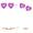 Load image into Gallery viewer, Kids Heart Earrings, 14k Solid Gold, Natural Diamonds, Enamel Studs, Kids Everyday Jewelry, Gift for toddlers/girls, Ready To Ship
