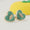 Load image into Gallery viewer, Kids Heart Earrings, 14k Solid Gold, Natural Diamonds, Enamel Studs, Kids Everyday Jewelry, Gift for toddlers/girls, Ready To Ship
