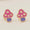 Load image into Gallery viewer, Kids Mushroom Diamond Earrings, 14k Solid Gold, Colorful Enamel Studs, Natural Diamonds, Gift for girls, Ready To Ship, HRD Certified
