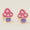 Load image into Gallery viewer, Kids Mushroom Diamond Earrings, 14k Solid Gold, Colorful Enamel Studs, Natural Diamonds, Gift for girls, Ready To Ship, HRD Certified
