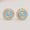 Load image into Gallery viewer, Evil Eye Diamond Kids Earrings, 14k Solid Gold Enamel Studs, Natural Diamond, Everyday jewelry, Gift for girl, Ready To Ship, HRD Certified
