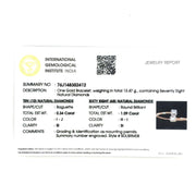 Halo Rectangular Natural Diamond Cuff Bracelet: 14k Solid Gold Stackable Open Bangle, Ready To Ship, IGI Certified