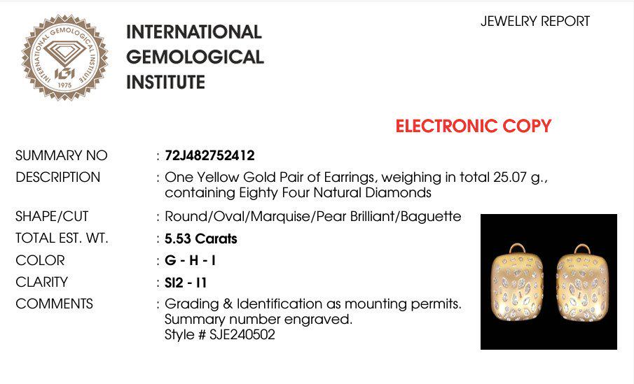 Gold Square Dome Diamond Studs, 14k Solid Gold, Natural Diamonds, Flush Set Matte Statement Cocktail Earrings, Ready To Ship, IGI Certified