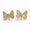 Load image into Gallery viewer, Kids Mother Of Pearl Butterfly Diamond Stud Earrings, 14k Solid Gold, Natural Diamonds, Kids Jewelry, Gift for toddlers/girls, Ready To Ship
