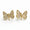 Load image into Gallery viewer, Kids Mother Of Pearl Butterfly Diamond Stud Earrings, 14k Solid Gold, Natural Diamonds, Kids Jewelry, Gift for toddlers/girls, Ready To Ship

