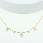 Load image into Gallery viewer, Joy Diamond Necklace In 14k Solid Gold, Natural Diamonds, Inspirational Jewelry, Gift For Her
