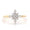 Load image into Gallery viewer, Snowflake Diamond Ring in 14k Solid Gold, Natural Diamonds, , Everyday Jewelry Gift For Her
