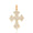Load image into Gallery viewer, Diamond Cross Pendant in 14k Solid Gold, Natural Diamonds Cross Necklace With Adjustable Chain, Communion Gift For Her
