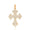 Load image into Gallery viewer, Diamond Cross Pendant in 14k Solid Gold, Natural Diamonds Cross Necklace With Adjustable Chain, Communion Gift For Her
