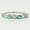 Load image into Gallery viewer, Emerald Half Eternity Diamond Band Ring, 14k Solid Gold, Natural Diamond, Gemstone Stacking Ring, Everyday Minimalist Jewelry, Gift for Her
