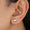 Load image into Gallery viewer, Diamond Oval Stud Earrings, 14K Solid Gold, Natural Diamonds, Anniversary Gift, , Minimalist Everyday Jewelry Gift For Her
