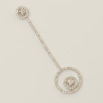 Load image into Gallery viewer, Circle Drop Diamond Pendant, 14k Solid Gold, Natural Diamonds, Stackable Adjustable Necklace, Geometric Everyday Jewelry, Gift for Her
