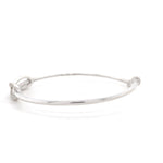 Load image into Gallery viewer, Infinity Diamond Cuff Bracelet, 14K Solid Gold, Natural Diamonds, Everyday Jewelry, Open Bangle Bracelet,  Statement Jewelry, Gift for Her
