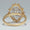 Load image into Gallery viewer, Baguette Starburst Diamond Ring, 14k Solid Gold, Natural Diamonds, Snowflake Statement Ring, Two Toned Ring, Cocktail Jewelry, Gift For Her
