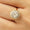 Load image into Gallery viewer, Oval Diamond Ring, 14k Solid Gold, Natural Diamonds, Two-Toned Cluster Ring, Cocktail Engagement Ring, Statement Jewelry, Gift For Her
