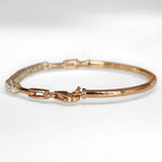 Load image into Gallery viewer, Half Eternity Natural Diamond Bracelet: 14k Solid Gold Stackable Statement Bracelet, Certified Jewelry
