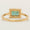 Load image into Gallery viewer, Halo Emerald Diamond Ring, Gemstone Engagement Ring, 14K Solid Gold, Natural Diamond,  Bridal Promise Ring, Minimalist Jewelry, Gift For Her
