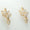Load image into Gallery viewer, Floral Diamond Drop Earrings, 14k Solid Gold, Natural Diamonds, Illusion Set, Leaf Design, Dangle Earrings, Statement Jewelry, Gift for Her
