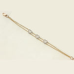 Load image into Gallery viewer, Heart Diamond Bracelet In 14k Solid Gold, Love Bracelet With Natural Diamonds, Gift for Women, Everyday Stackable Jewelry Gift For Her
