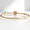 Load image into Gallery viewer, Star Triangle Diamond Bracelet, 14k Solid Gold, Natural Diamonds, Mother Of Pearl Dual Styling Cuff Bangle, Statement Minimalistic Jewelry
