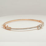 Load image into Gallery viewer, Marquise Cluster Diamond Bracelet, 14k Solid Gold,  Natural Diamonds, Stackable Minimalistic Bangle, Statement Jewelry
