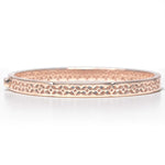 Load image into Gallery viewer, Green Enamel Natural Diamond Bangle Bracelet: 14k Solid Gold Stackable Cuff Jewellery, Certified Jewelry
