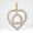 Load image into Gallery viewer, Double Heart Diamond Charm Pendant, Natural Diamonds, 14k Solid Gold, Minimalist Stacking Necklace, Everyday Jewelry, Love Promise Charm
