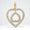Load image into Gallery viewer, Double Heart Diamond Charm Pendant, Natural Diamonds, 14k Solid Gold, Minimalist Stacking Necklace, Everyday Jewelry, Love Promise Charm
