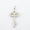 Load image into Gallery viewer, Key Diamond Charm Pendant, 14k Solid Gold, Natural Diamonds, Everyday Minimalist Jewelry, Stacking Necklace, Certified Jewelry
