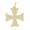 Load image into Gallery viewer, Diamond Cross Pendant, 14k Solid Gold, Natural Diamonds, Crusader Cross Necklace With Adjustable Chain, Everyday Minimalist Jewelry

