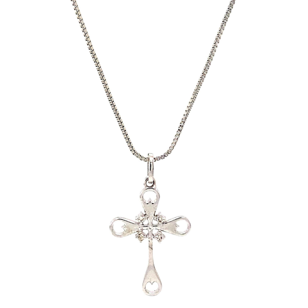 Diamond Cluster Cross Pendant, 14k Solid Gold, Natural Diamonds, Bottle Opener Necklace With Adjustable Chain, Everyday Minimalist Jewelry