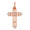 Load image into Gallery viewer, Diamond Cross Pendant, 14k Solid Gold, Natural Diamonds, Faith Necklace With Adjustable Chain, Everyday Minimalist Jewelry
